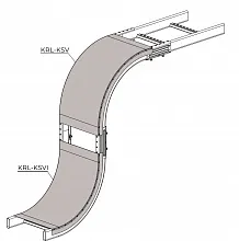 Крышка лестничного лотка KRL-KSV-300 R=300 HDG